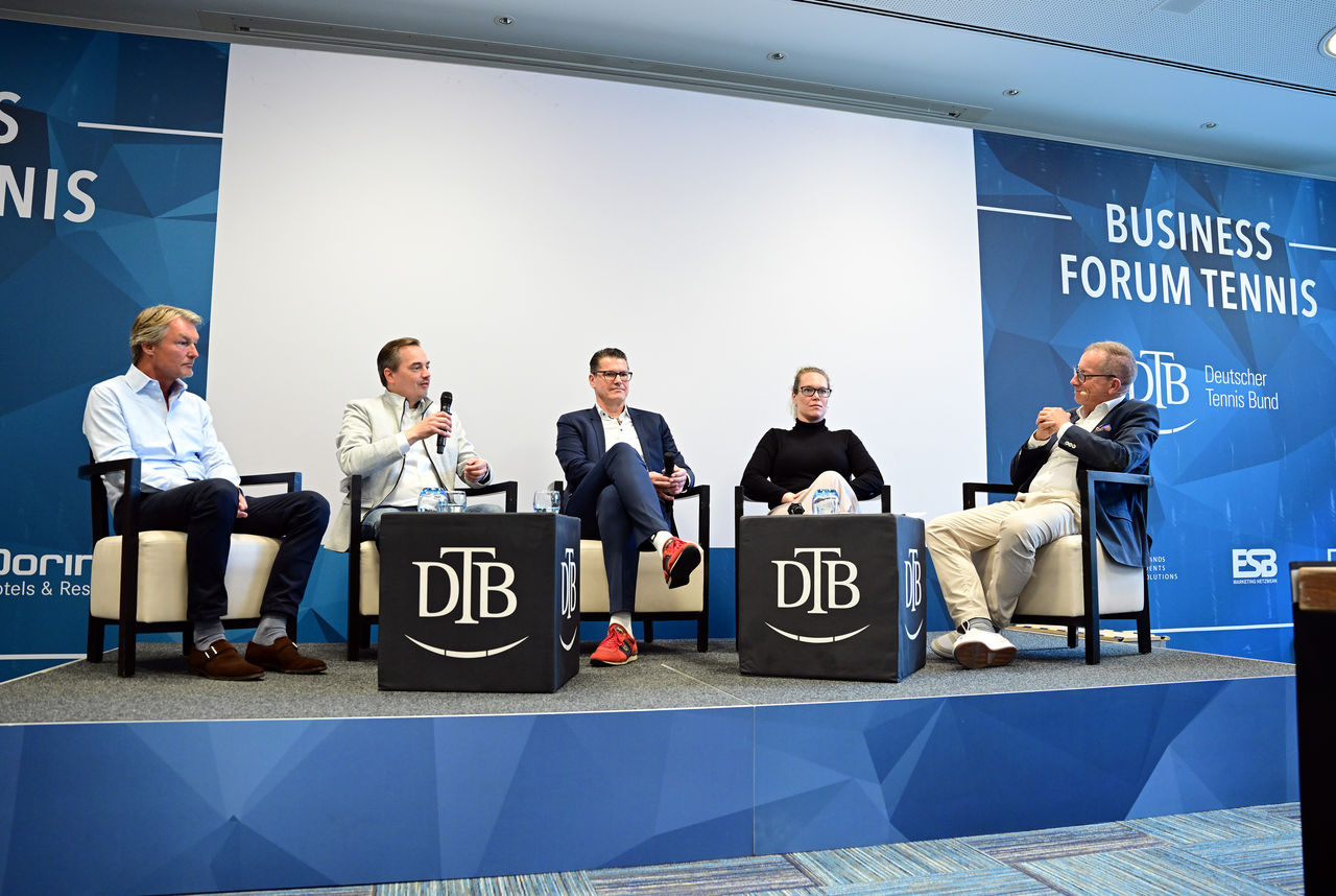 Business Forum Tennis Podiumsdiskussion