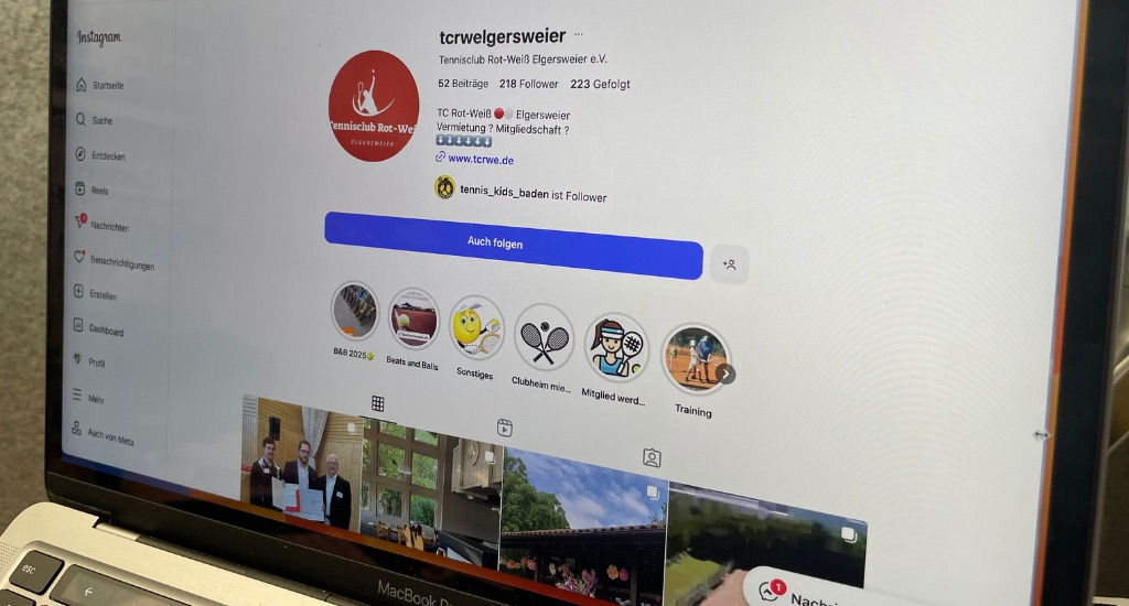 2025 Vereinsprojekt TC Elgersweier Instagramprofil_von_Elgersweier