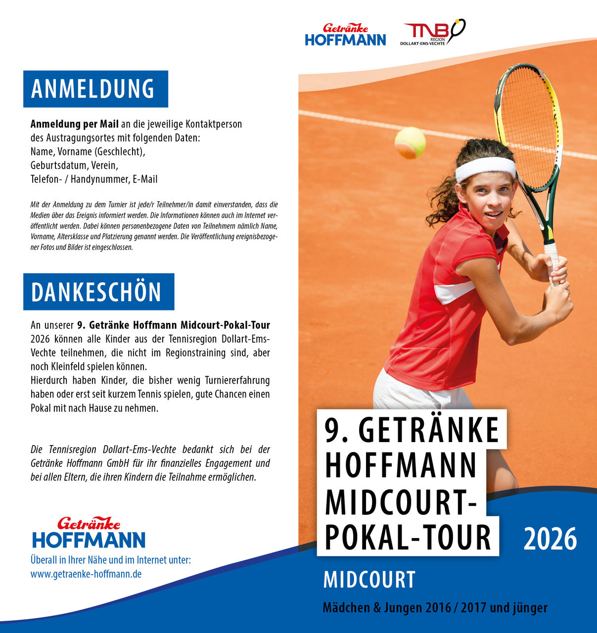 Flyer der GH-Pokaltour, Außenansicht