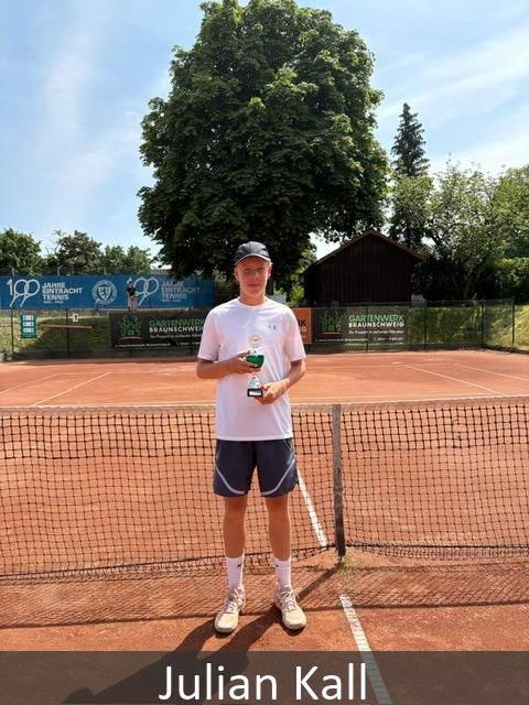 Julian Kall, zweiter der U18-Konkurrenz. Foto: Tennis-Region Harz-Heide