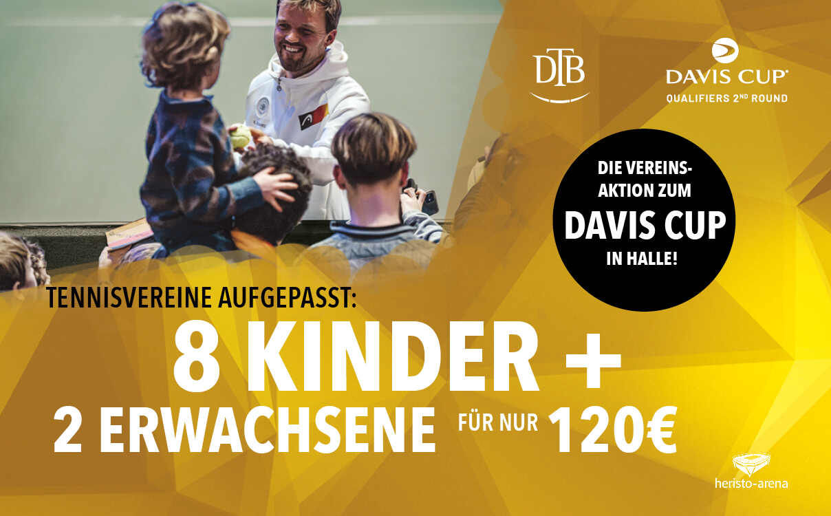8+1 Ticketaktion Davis Cup Halle