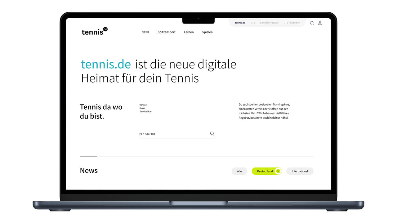 Die Tennis-Welt in deiner Hand