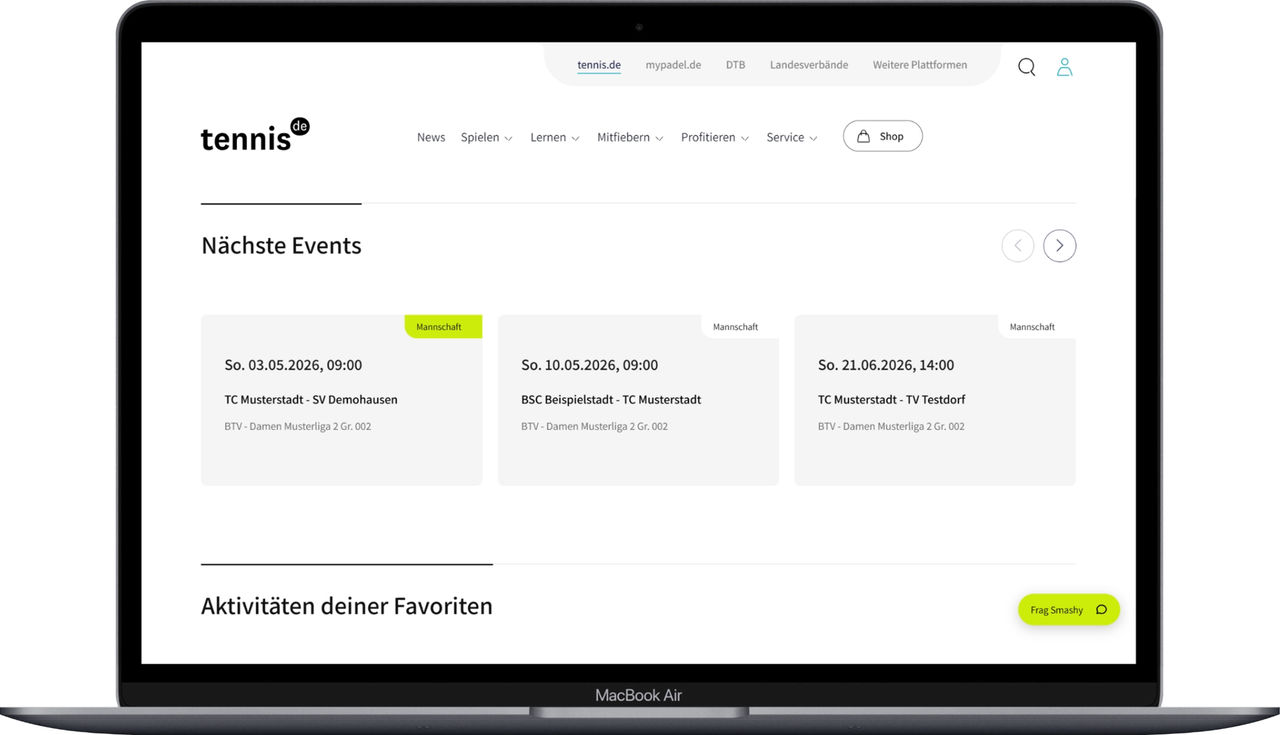 Nächste Events tennis.de