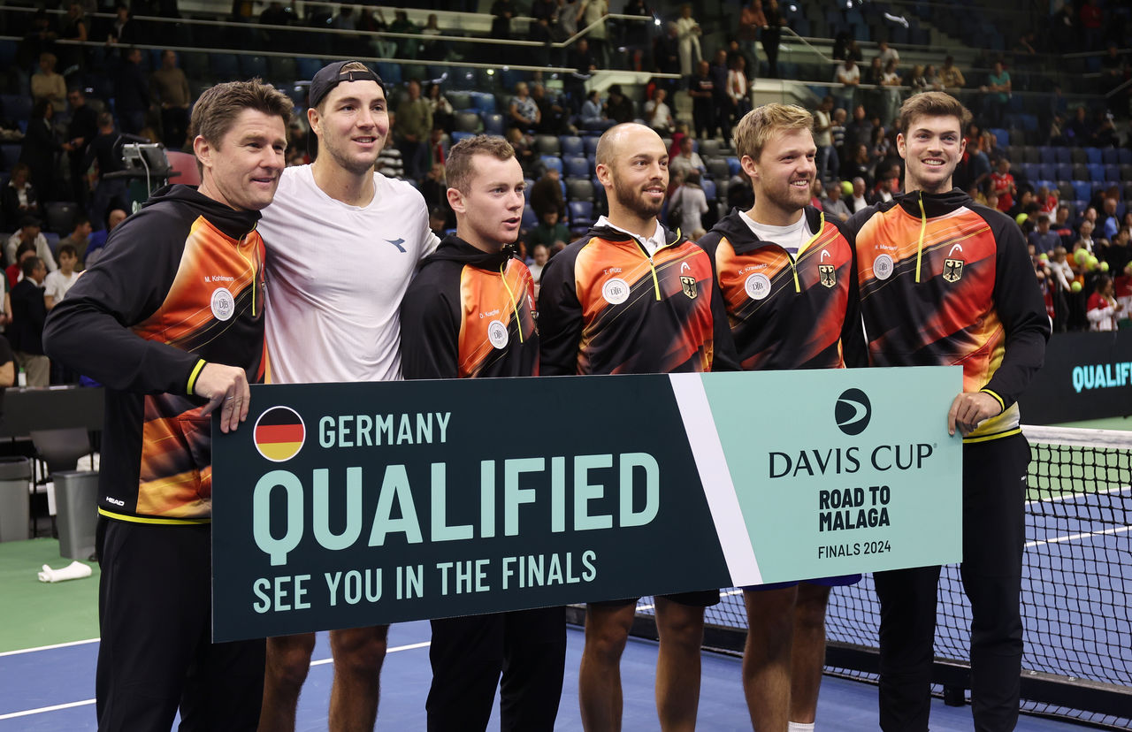 Gruppenfoto des deutsche Davis Cup Teams