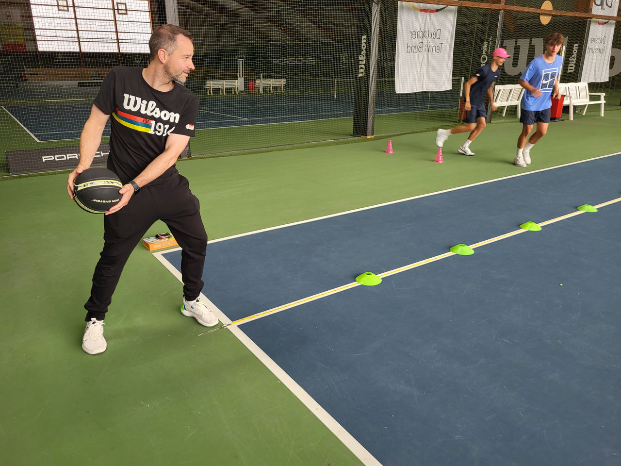 Medizinballwurf beim Athletikcheck