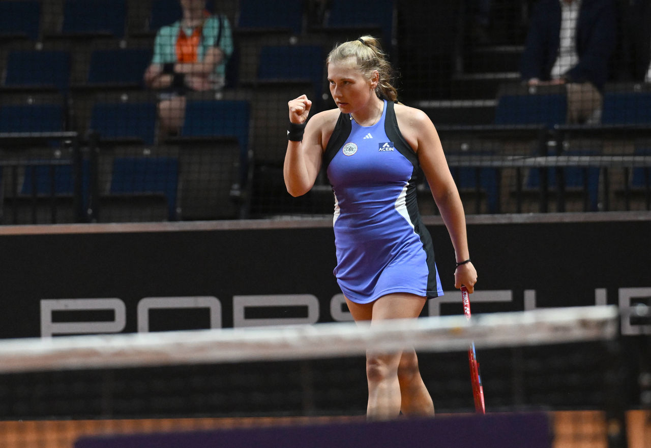 Porsche Tennis Grand Prix 2025 in Stuttgart, 12.04.2025 Nastasja Schunk GER Porsche Tennis Grand Prix 2025 *** Porsche Tennis Grand Prix 2025 in Stuttgart, 12 04 2025 Nastasja Schunk GER Porsche Tennis Grand Prix 2025