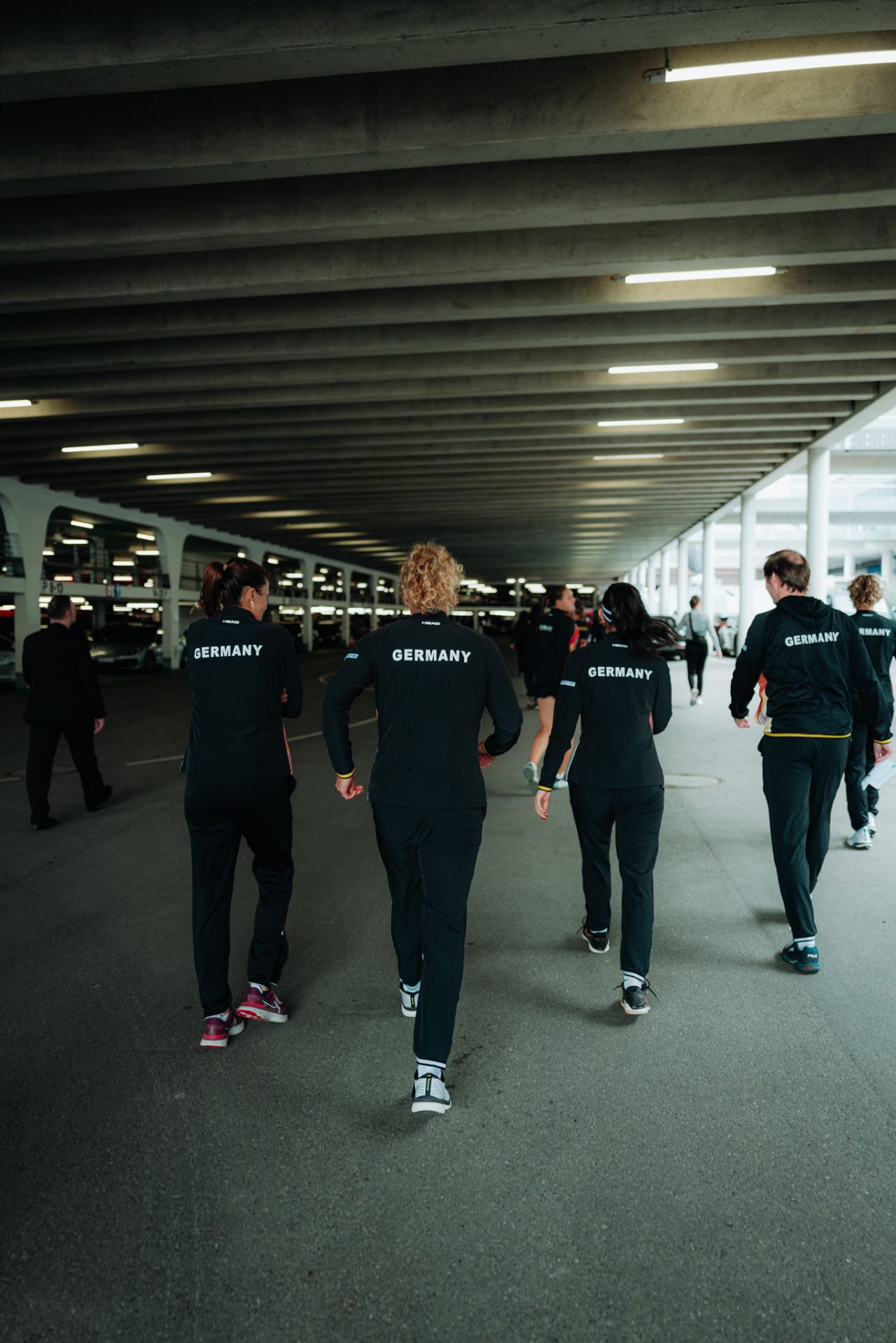 Billie Jean King Cup 2023 in Stuttgart mit dem DTB. (Deutscher Tennis Bund)15.04.2023Abdruck+jede Verwendung ohne Zustimmung vom DTB oder Philipp Reinhard ist untersagt.