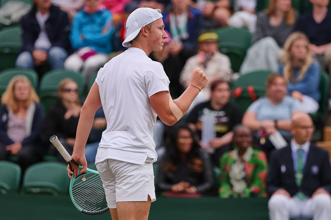 Max Schonenhaus (GER) during the The Championships Wimbledon , 8.7.2024 in London (All England Lawn Tennis and Croquet Club), Great Britain - Photo: Mathias Schulz