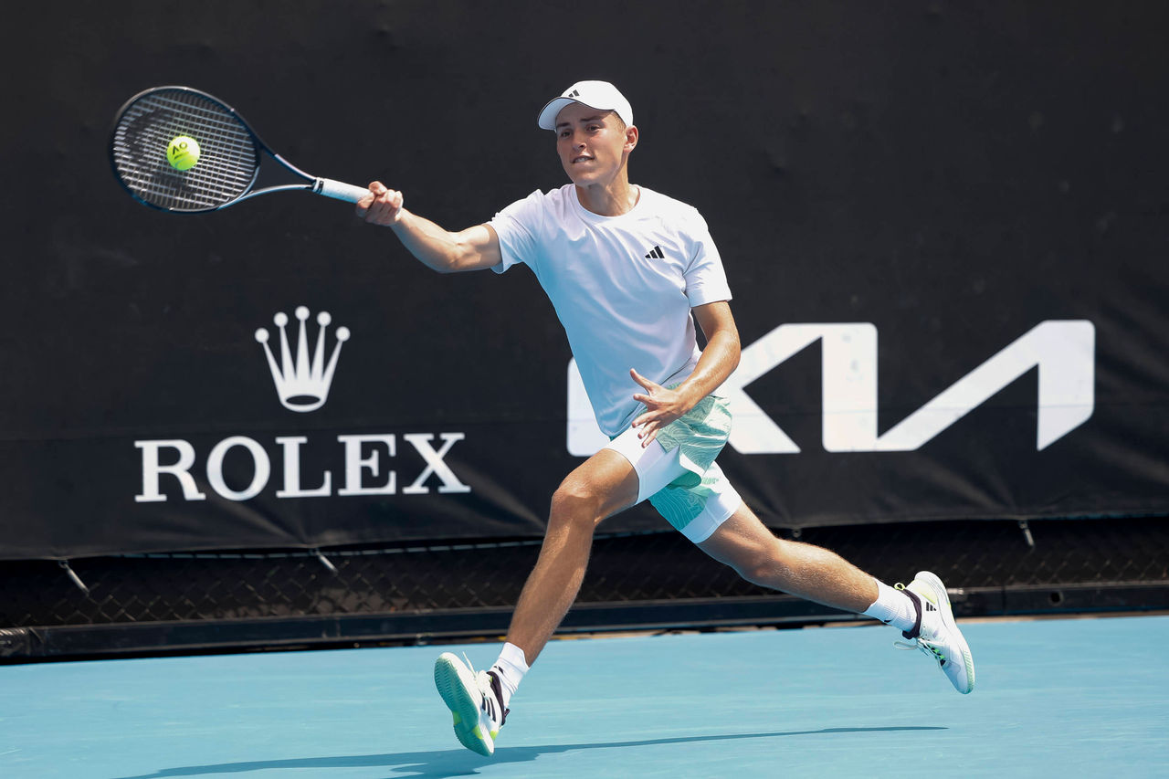 Justin Engel GER, Australian Open 2024, Melbourne Park, Melbourne, Victoria, Australia. *** Justin Engel GER , Australian Open 2024, Melbourne Park, Melbourne, Victoria, Australia Copyright: xJuergenxHasenkopfx