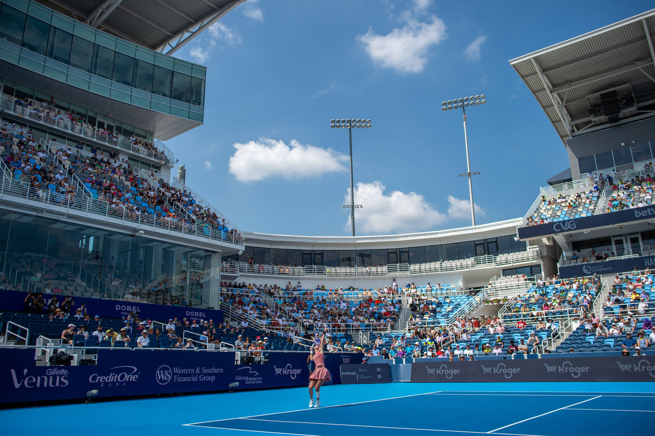 Image accompanying tennis.de coverage of the Cincinnati Open.